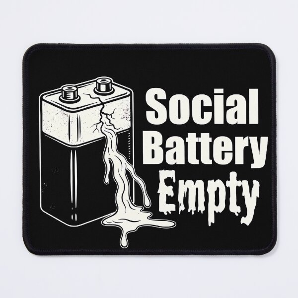 Item preview, Social Battery Empty T-Shirt | Introvert Draining Battery designed and sold by brent778.