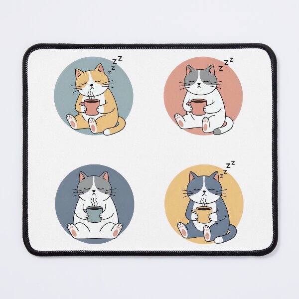 Item preview, Tired cat pack - Cute Burnout Sticker designed and sold by sillyweas.