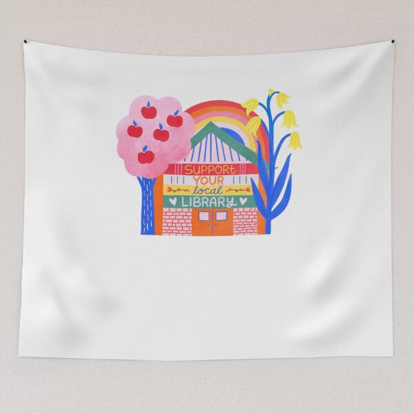 Item preview, Support Your Local Library designed and sold by krystalRomanart.