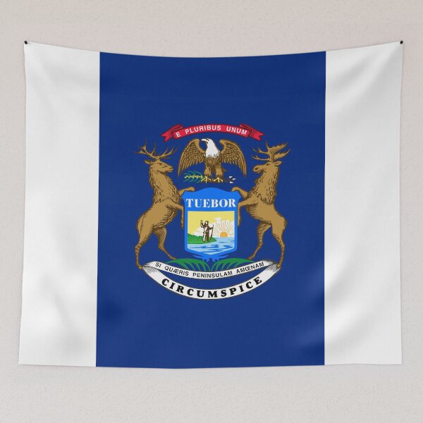 Item preview, Vertical Michigan State Flag Design designed and sold by NTGUILTY.