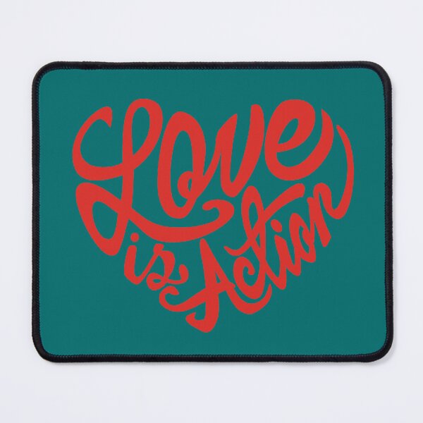Item preview, Love is Action - Heart Silhouette - Red designed and sold by knappidesign.