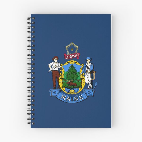 Item preview, Vertical Maine State Flag Design designed and sold by NTGUILTY.