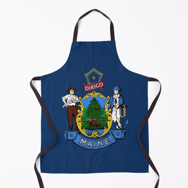 Item preview, Vertical Maine State Flag Design designed and sold by NTGUILTY.
