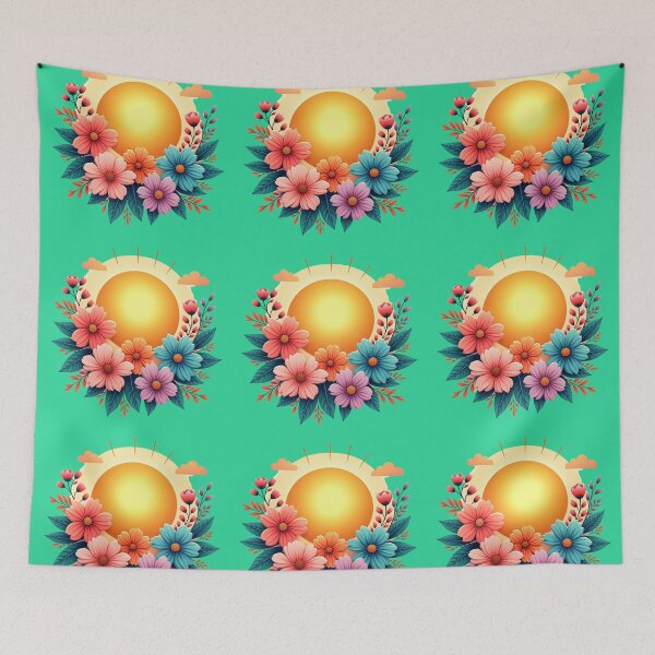 Item preview, Vibrant Sun Blossom Floral Radiance Art designed and sold by Posiheal26.
