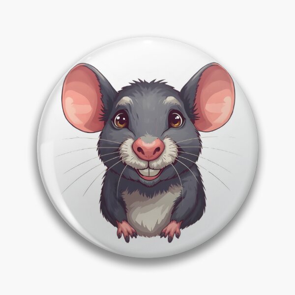 Item preview, Sweet Blue Rat Cute Sticker designed and sold by Teewave-Ashish.