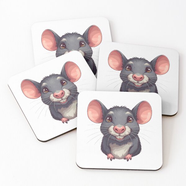 Item preview, Sweet Blue Rat Cute Sticker designed and sold by Teewave-Ashish.