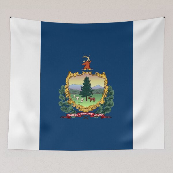 Item preview, Vertical Vermont State Flag Design designed and sold by NTGUILTY.