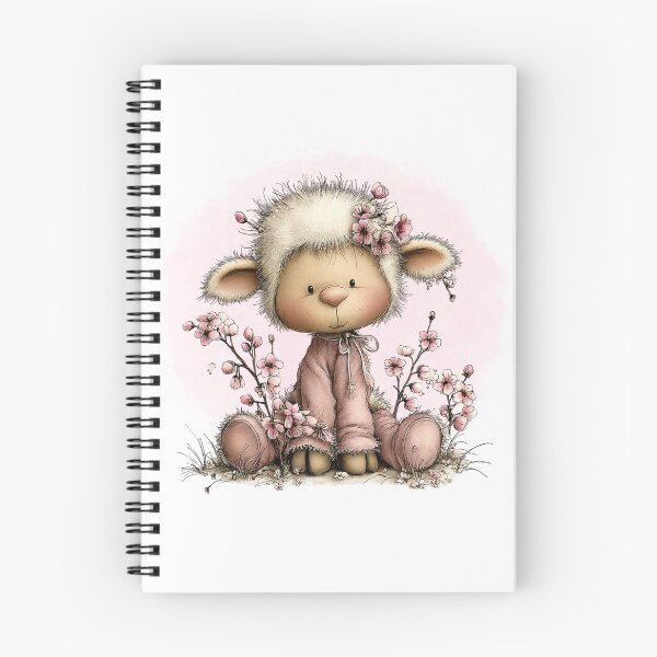 Item preview, Spring Animal – Sweet Lamb & Cherry Blossoms designed and sold by MusesWhispers.