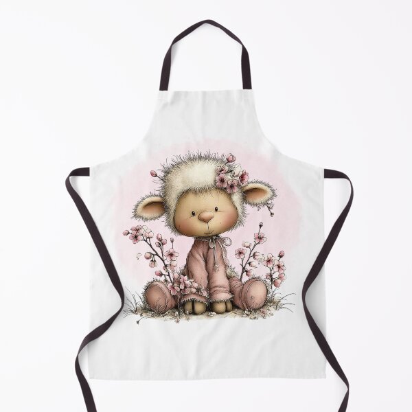 Item preview, Spring Animal – Sweet Lamb & Cherry Blossoms designed and sold by MusesWhispers.