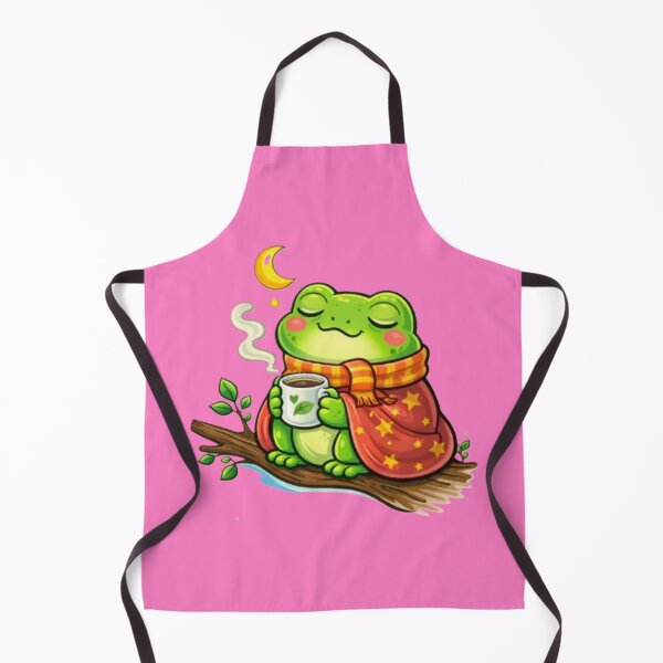 Item preview, Cozy frog with hot tea designed and sold by FroggyOnly.