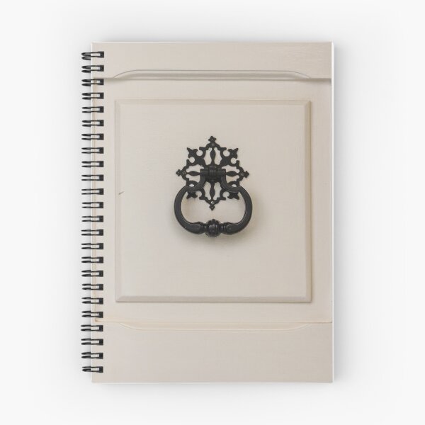 Item preview, Elegant Black Door Knocker On White Cabinet Door With Ornate Backplate designed and sold by Nmallia.