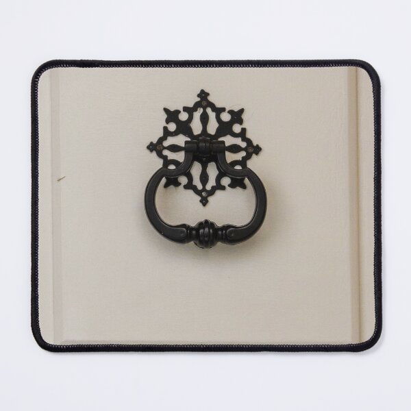 Item preview, Elegant Black Door Knocker On White Cabinet Door With Ornate Backplate designed and sold by Nmallia.