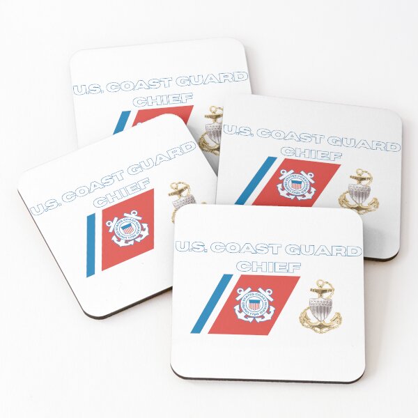 Item preview, Coast Guard Chief Racing Stripe designed and sold by Coastiecositas.