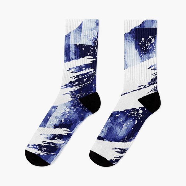 Item preview, Dynamic Blue and White Abstract Pattern designed and sold by Andrew  Hitchen.