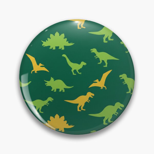 Item preview, Dino silhouette pattern - Hunter green designed and sold by TB-73.