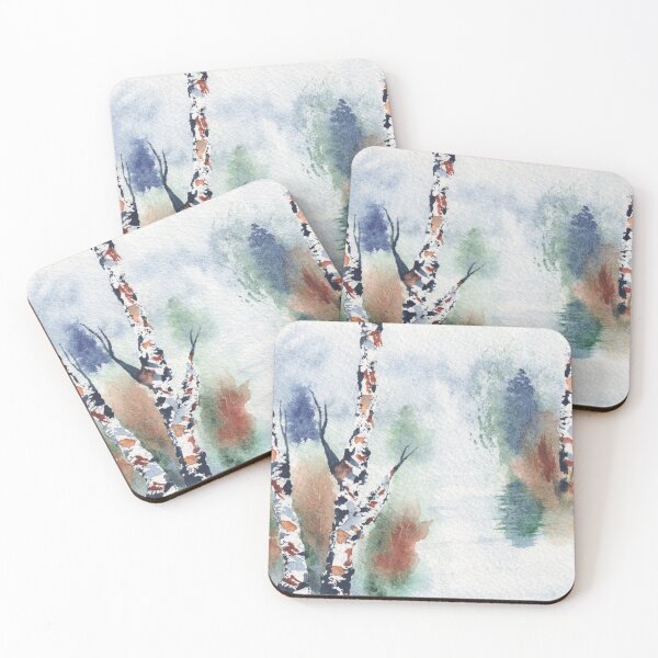 Item preview, Birch Trees by the Marsh designed and sold by The Elderberry Blossom.