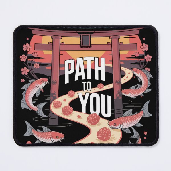 Item preview, Path To You - Japanese Torii Koi Fish Valentine Love Journey designed and sold by DarylWelsh2024.