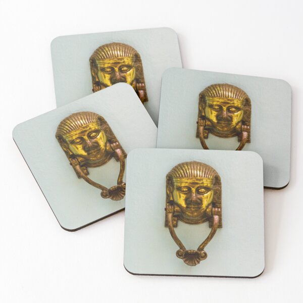 Item preview, Golden Door Knocker With Face Motif designed and sold by Nmallia.