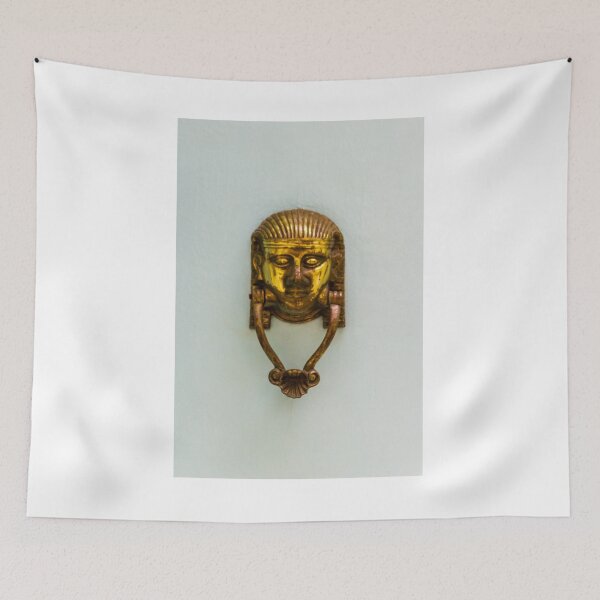 Item preview, Golden Door Knocker With Face Motif designed and sold by Nmallia.