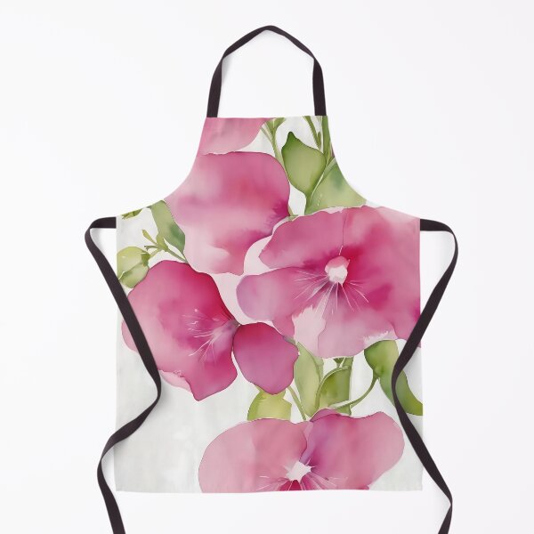 Item preview, Pink Sweet Peas Watercolor Botanical Wall Art designed and sold by sana designer.