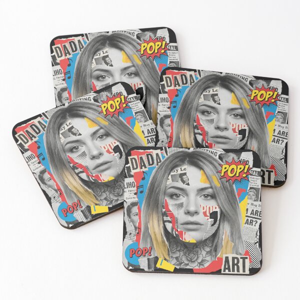 Item preview, Pop Art Collage Portrait – Chaos Queen designed and sold by Mikoff04-arts.