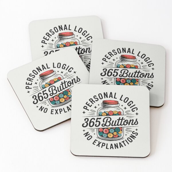 Item preview, Personal Logic 365 Buttons Vintage Jar Illustration designed and sold by SplashTastic.