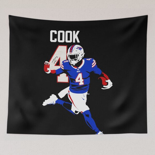 Item preview, James Cook #4 Minimalist Football Art designed and sold by TheArtOfCar.