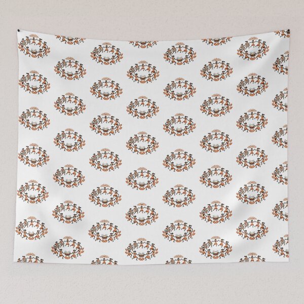 Item preview, "The Spirit of Santhal: Vibrant Expressions of Tribal Life" designed and sold by Haus Of K.