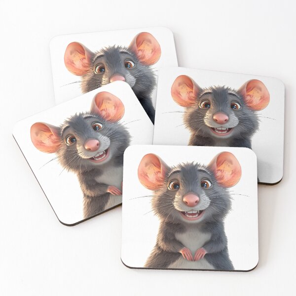 Item preview, Cute Baby Blue Rat Sticker designed and sold by Teewave-Ashish.
