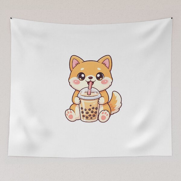 Item preview, Kawaii Shiba Inu Bubble Tea - Cute Dog Boba Lover designed and sold by Zentavix.