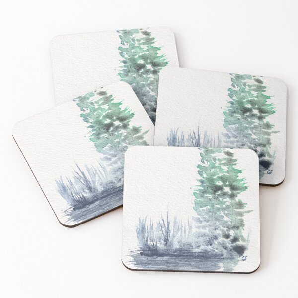 Item preview, Marshy Shore with Pines designed and sold by The Elderberry Blossom.