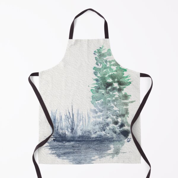 Item preview, Marshy Shore with Pines designed and sold by The Elderberry Blossom.