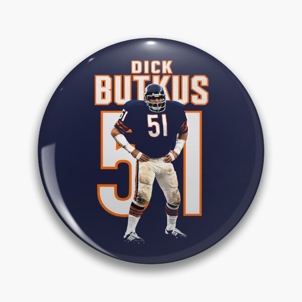 Item preview, Dick Butkus Chicago Bears #51 Vintage Football Art designed and sold by TheArtOfCar.
