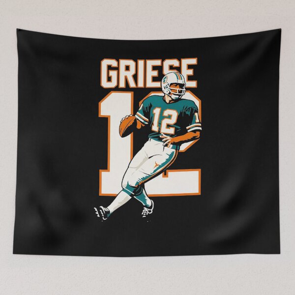 Item preview, Bob Griese Miami Dolphins #12 Vintage Football Art designed and sold by TheArtOfCar.