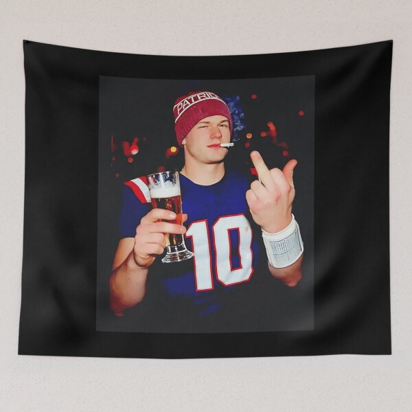 Item preview, Drake Maye Smoking Middle Finger designed and sold by ALferst.
