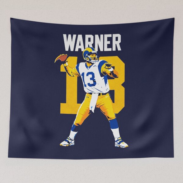 Item preview, Kurt Warner St. Louis Rams #13 Vintage Football Art designed and sold by TheArtOfCar.