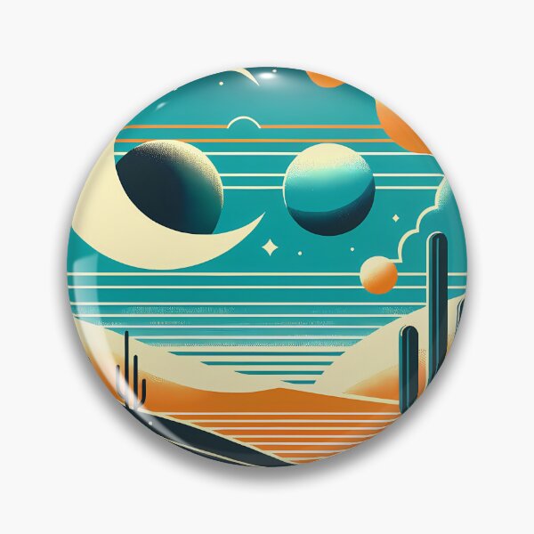 Item preview, Geometric Desert Moon and Planets Gradient Scene designed and sold by InkSmithery.