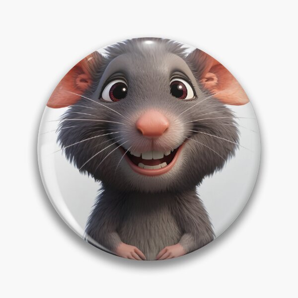 Item preview, Happy Blue Rat Cartoon Art Sticker designed and sold by Teewave-Ashish.