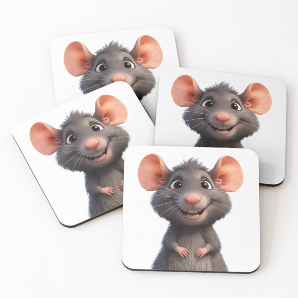 Item preview, Happy Blue Rat Cartoon Art Sticker designed and sold by Teewave-Ashish.