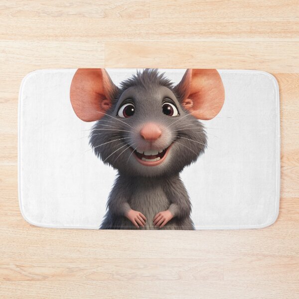 Item preview, Happy Blue Rat Cartoon Art Sticker designed and sold by Teewave-Ashish.