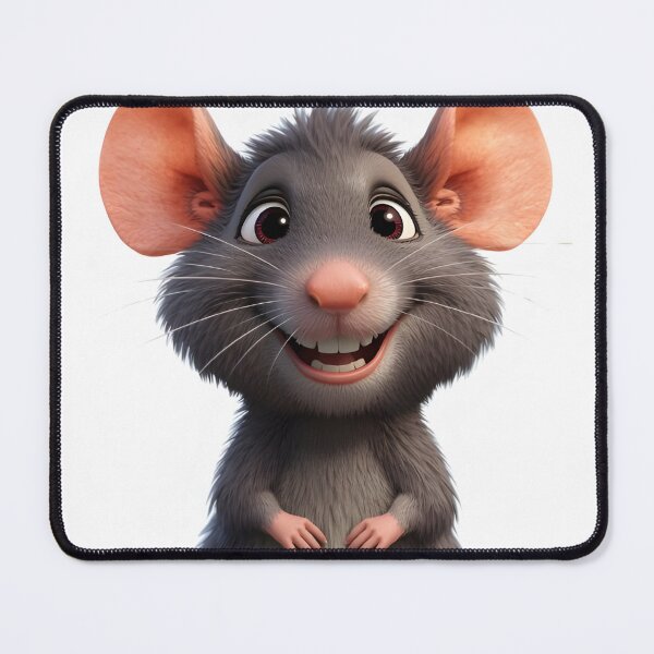Item preview, Happy Blue Rat Cartoon Art Sticker designed and sold by Teewave-Ashish.