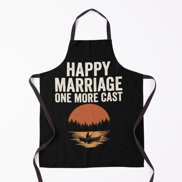 Item preview, Happy Marriage One More Cast Retro Sunset Fishing designed and sold by Emmatshirt1.