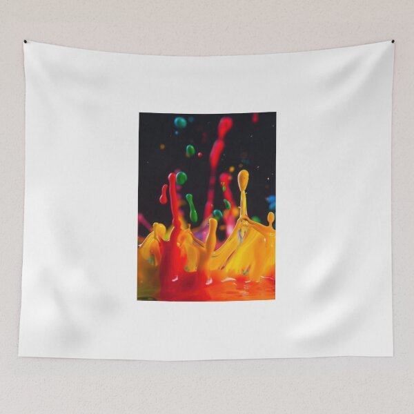 Item preview, Abstract Liquid Paint Splash - Vibrant Multi-Color Explosion designed and sold by HuzzyPrints.