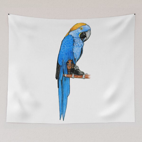 Item preview, Hyacinth Macaw with a Peg Leg designed and sold by JimsBirds.