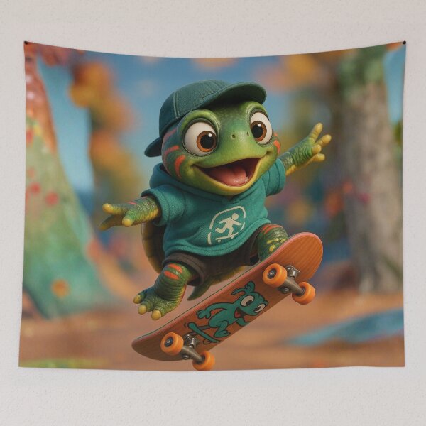 Item preview, Skater Painted Turtle designed and sold by Sillytoe.