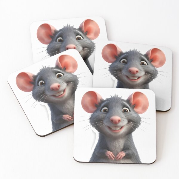Item preview, Cute Blue Rat Smiling Sticker designed and sold by Teewave-Ashish.