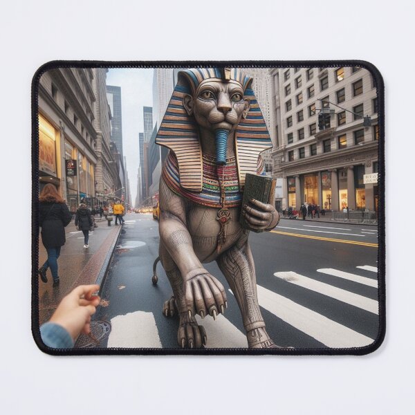 Item preview, Ancient Guardian Crossing the Modern City designed and sold by Sybille-Yates.