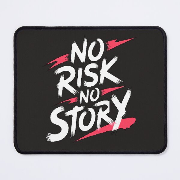 Item preview, No Risk No Story – Motivation Quote Success Mindset Sticker designed and sold by MyDesigneStore.