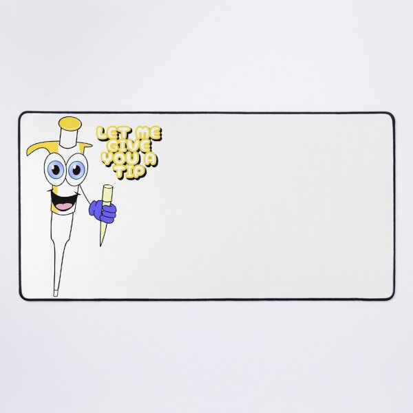 Item preview, Funny Science Pun Sticker – Yellow Micropipette Giving a Tip – “Let Me Give You a Tip” Lab Humor designed and sold by spark2live.