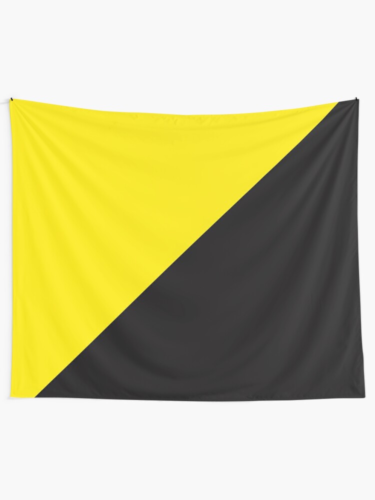 white yellow black flag